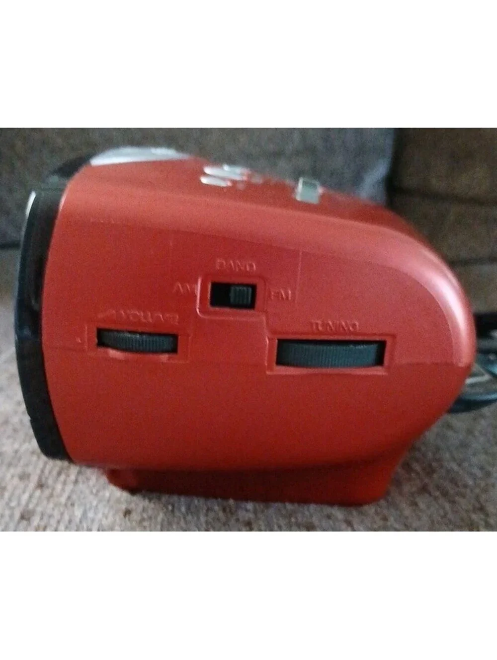 Sony Dream Machine ICF-C111 Alarm Clock Radio AM/FM Metallic Red. Tested  Works